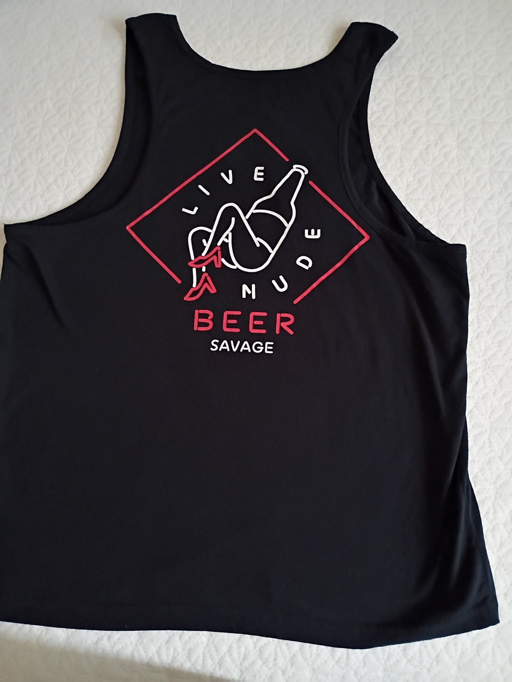 Beer Savage Men’s Black Graphic Tank Top - Design